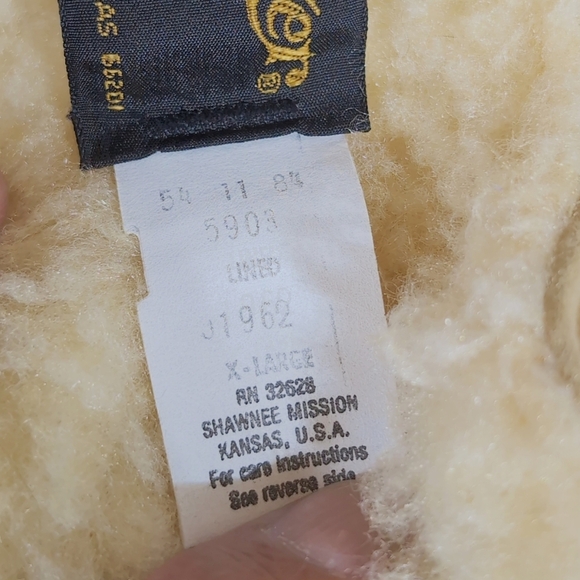 Swingster Vintage Men's XL Tan Faux Shearling Vest Shawnee Mission KS - Picture 6 of 7